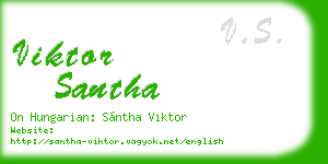 viktor santha business card
